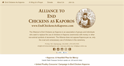 Desktop Screenshot of endchickensaskaporos.com
